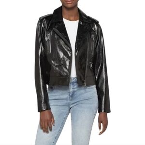 DKNY Crinkle Moto Jacket